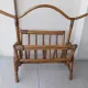 Rattan magazine rack