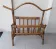 Rattan magazine rack