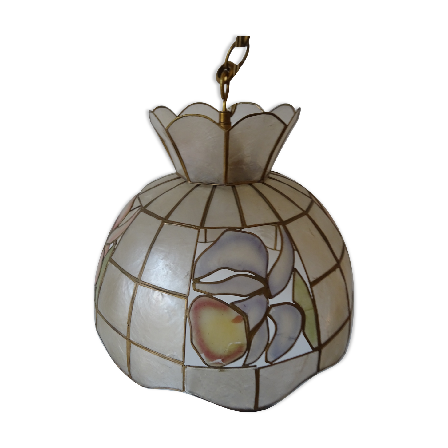 Vintage mother-of-pearl pendant lamp 70