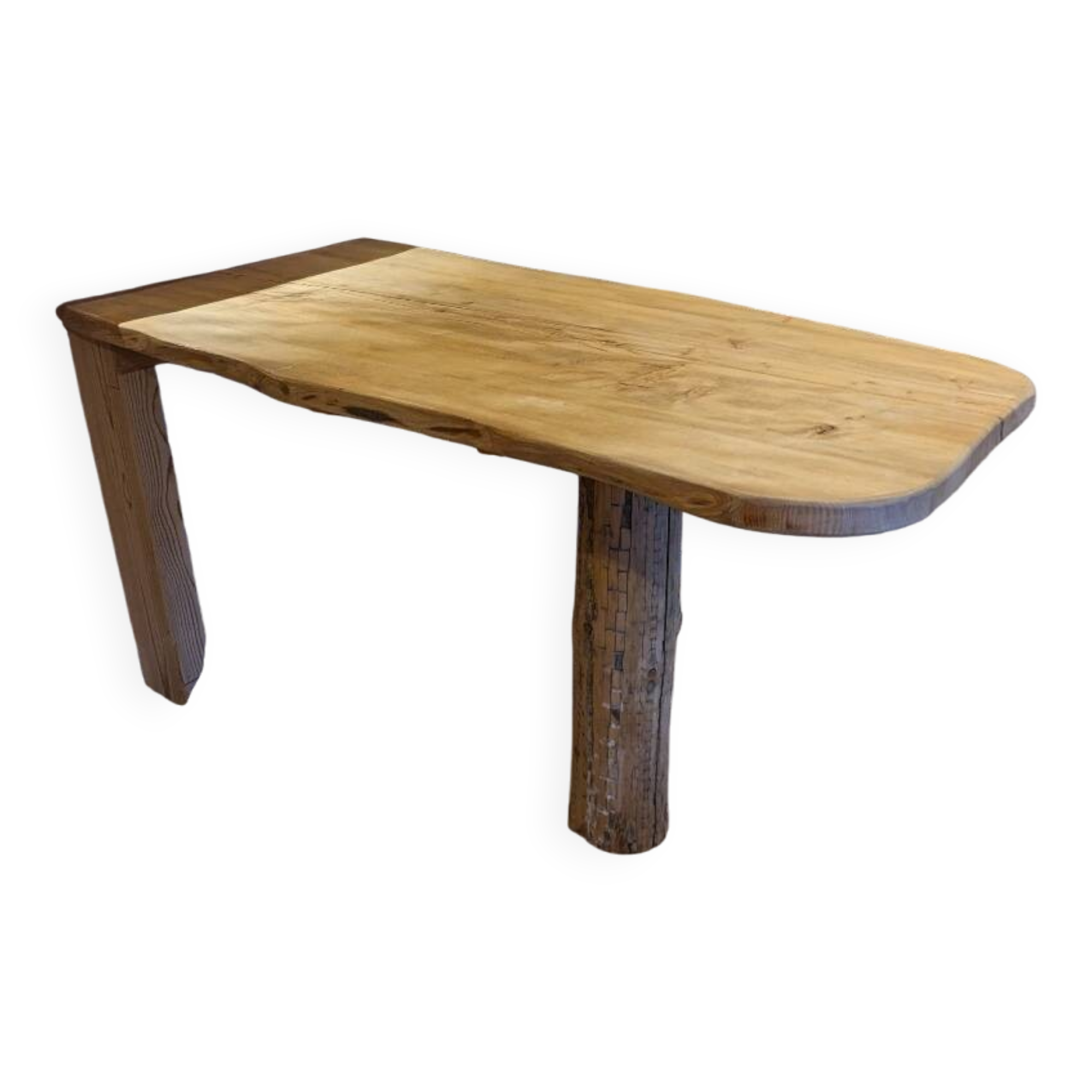 Solid wood farmhouse table