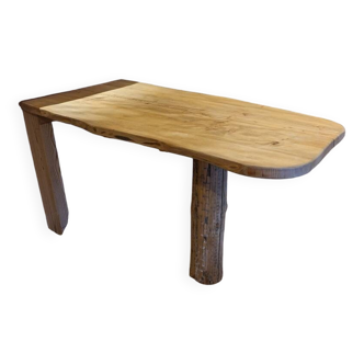 Solid wood farmhouse table