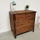 Commode vintage en rotin et cannage