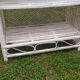 70s rattan shelf