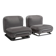 Fauteuils en mohair et chrome conçues par Malchioro pour IPE, Italie, années 1970