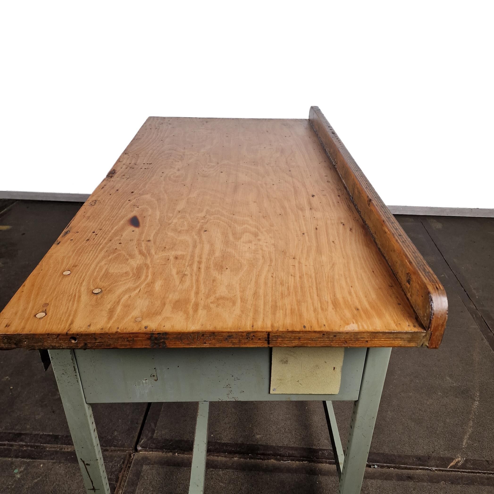 Industrial metal workbench