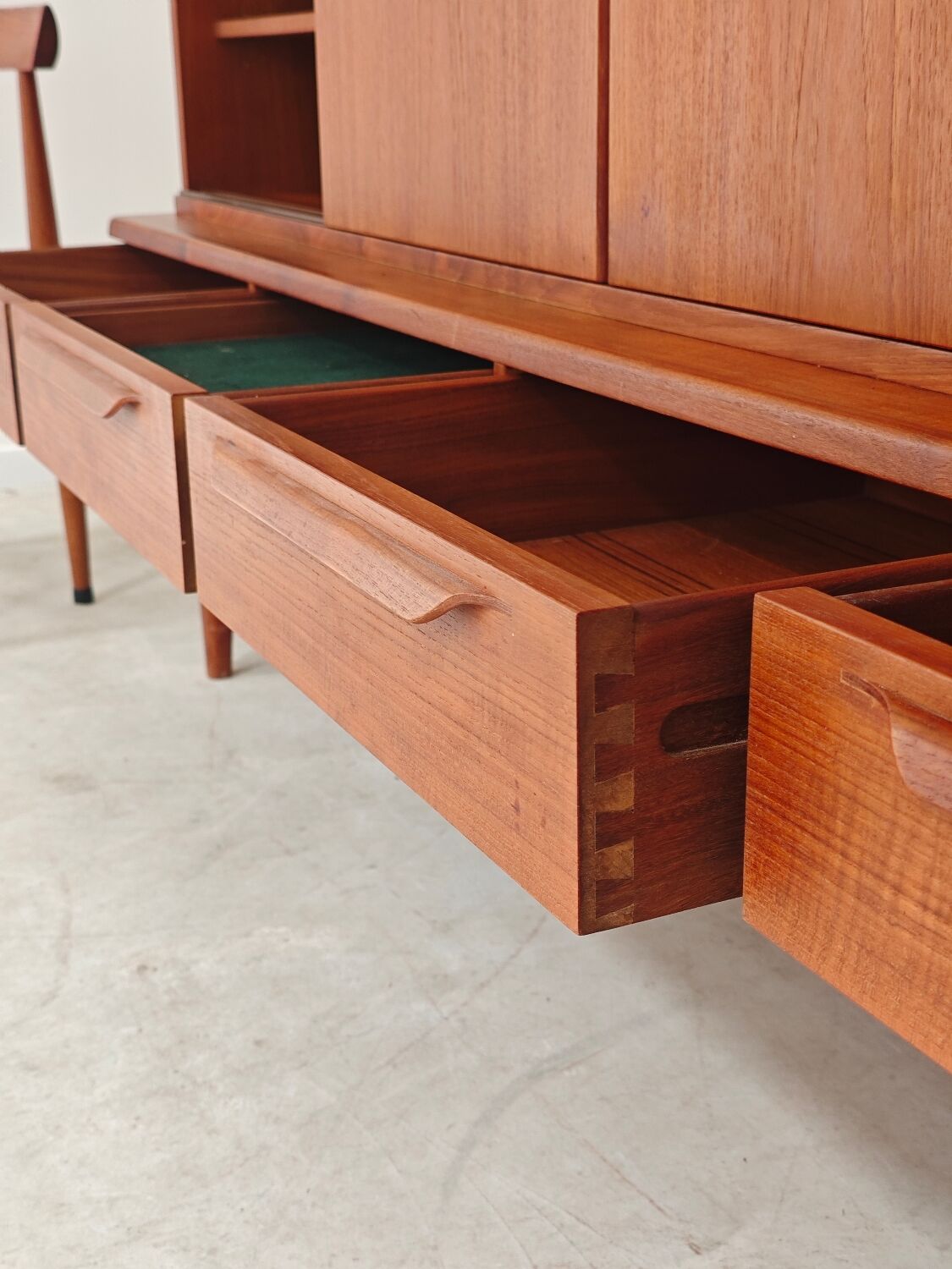 High enfilade by Johannes Andersen by Bordum & Nielsen, Samcom teak