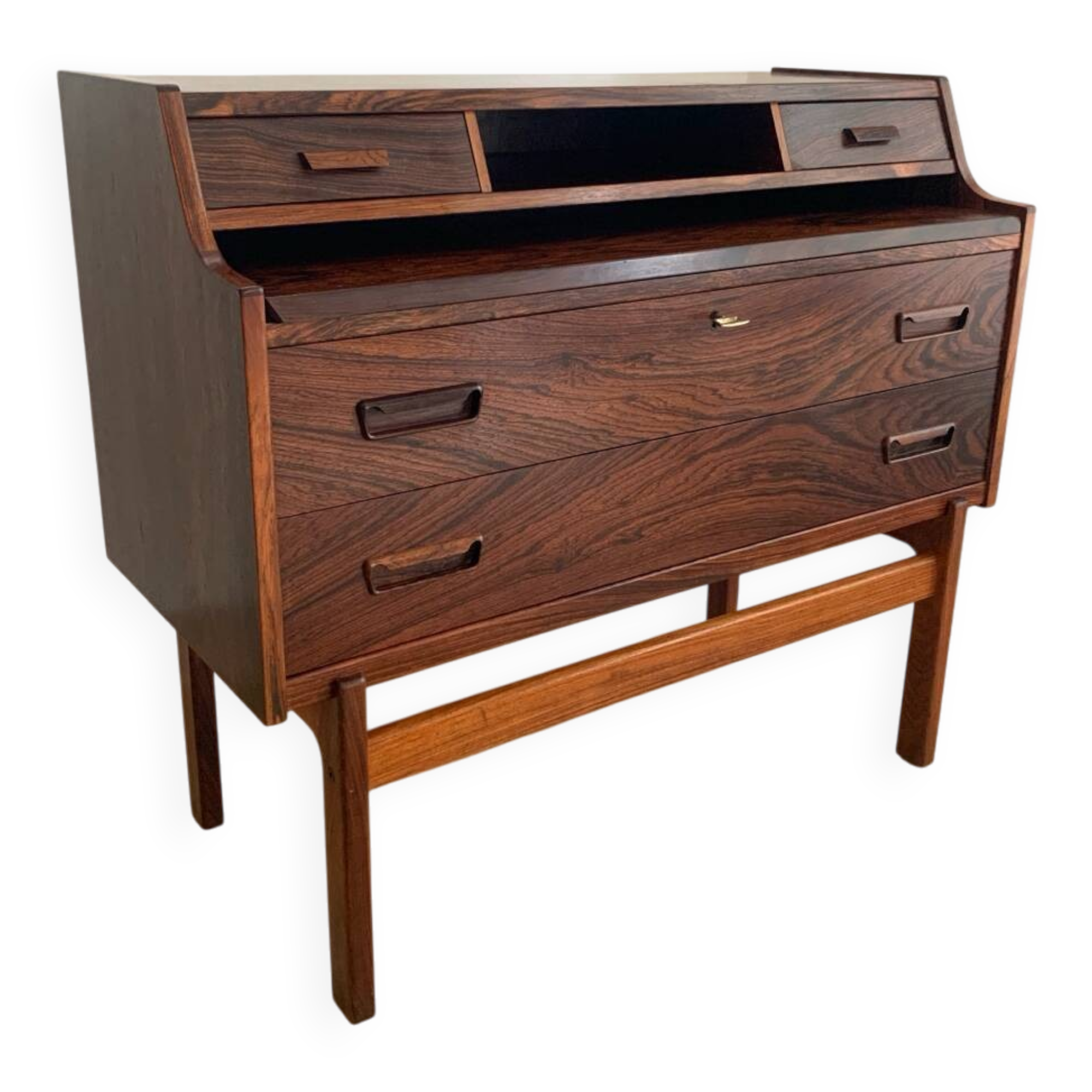 Scandinavian rosewood secretary desk by Arne Wahl Iversen
