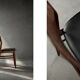 Ensemble de 4 chaises de salle à manger scandinaves modernes des années 50 en hêtre et palissandre.