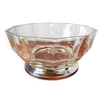 Saladier verre doré Bortosa D30cm - Flora Deco - Décorations