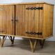 Vintage woven rattan sideboard - 1960