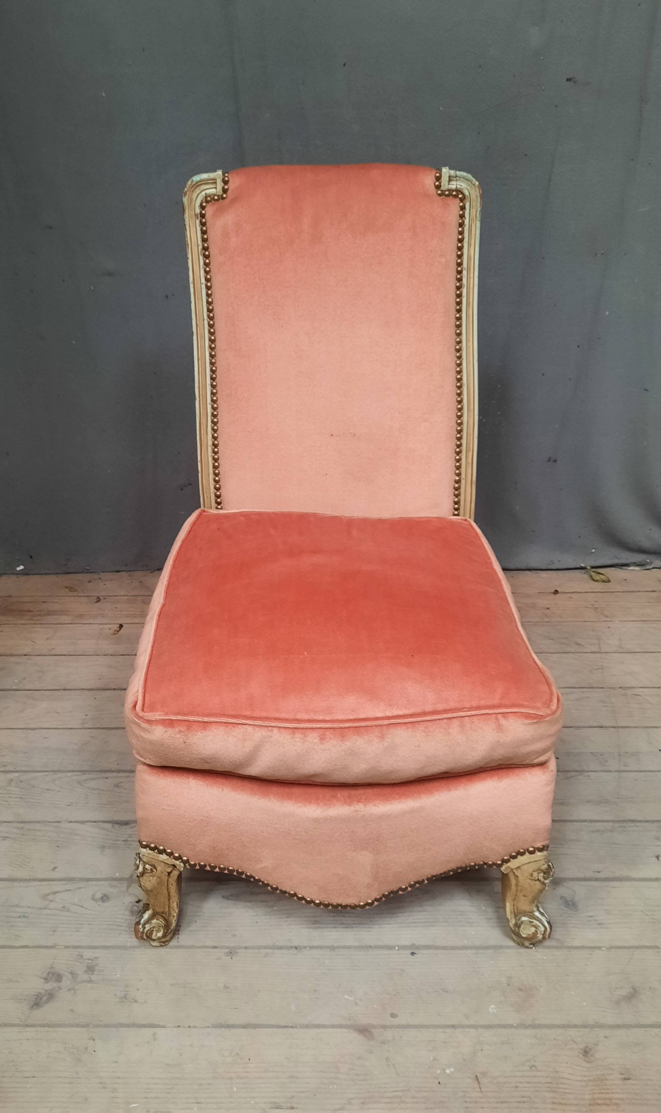 Louis XV style low chair