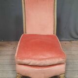 Chaise basse style Louis XV