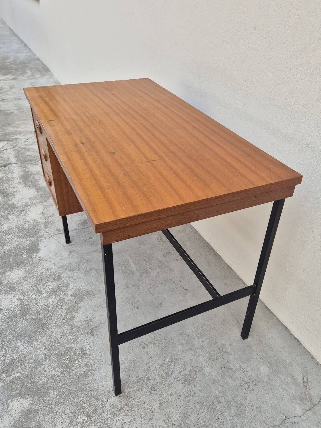 Vintage 1950s Scandinavian style modernist desk