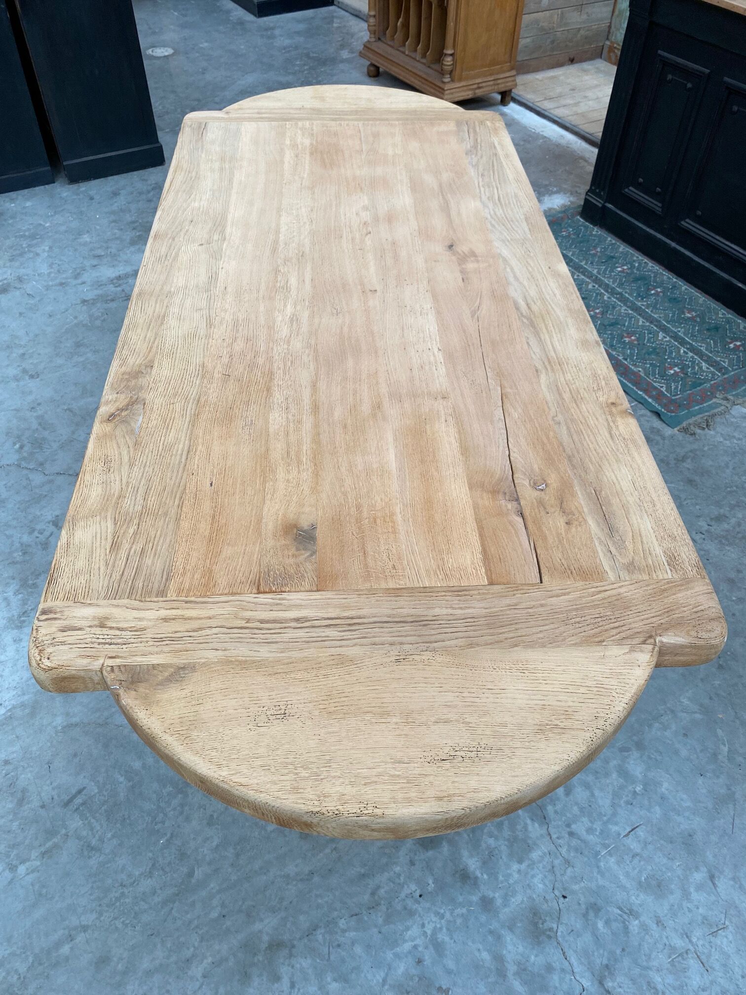 Monastery type table in solid oak