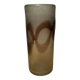 Smoked blown glass vase