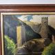 Painting - Oil on panel Mountain landscape river signed Gabriel Pinson