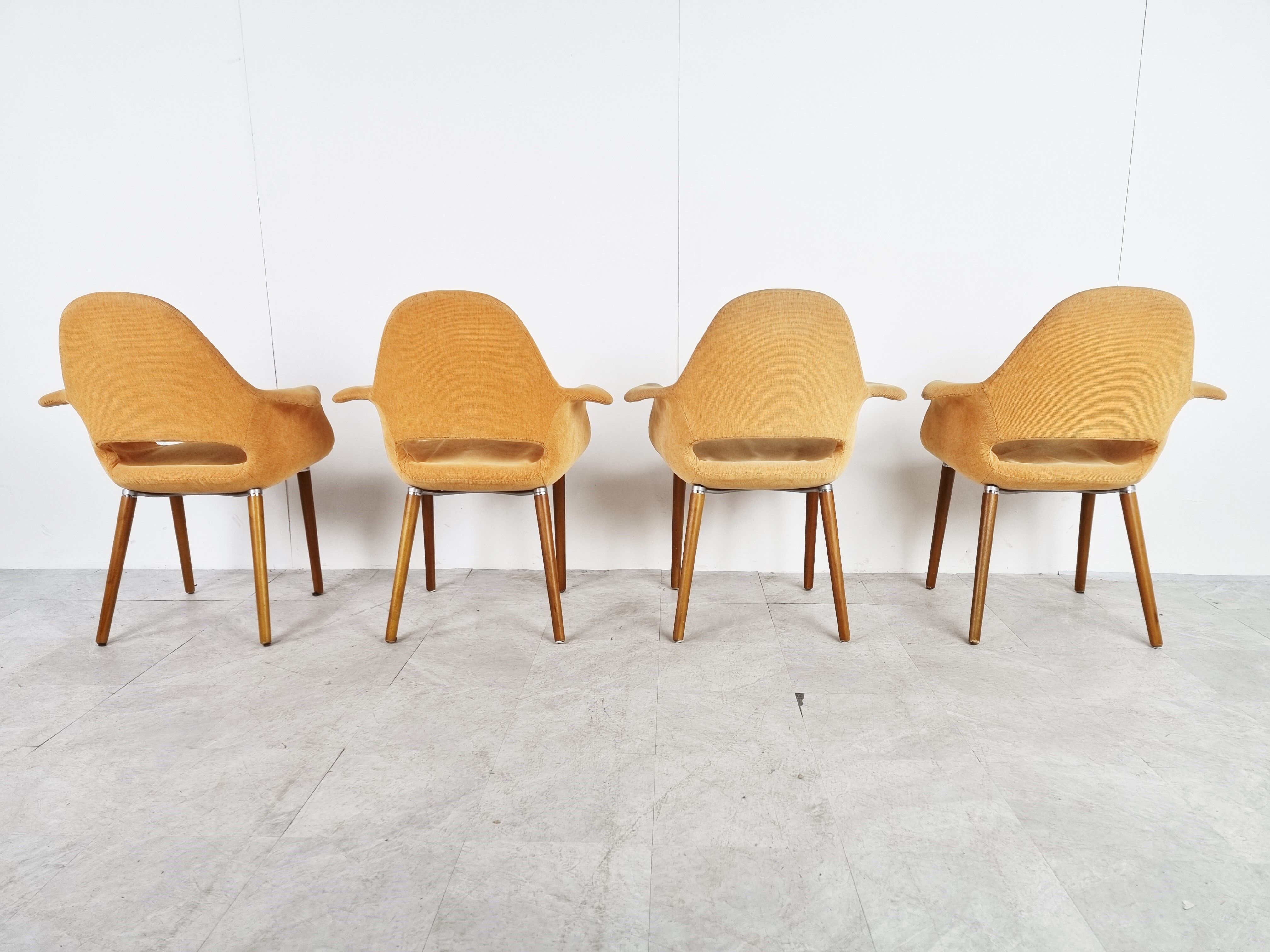 Vintage organic armchairs, 1970s