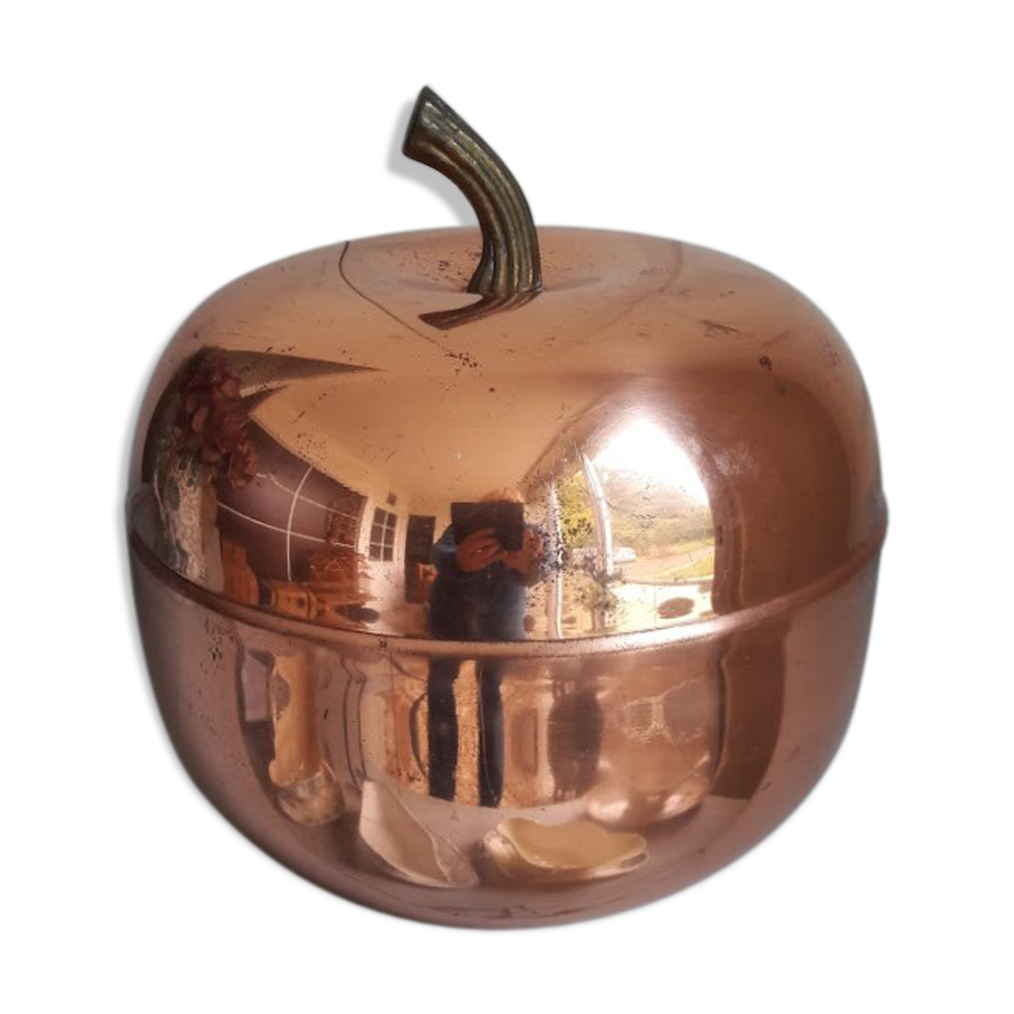 Big apple metal ice cubes