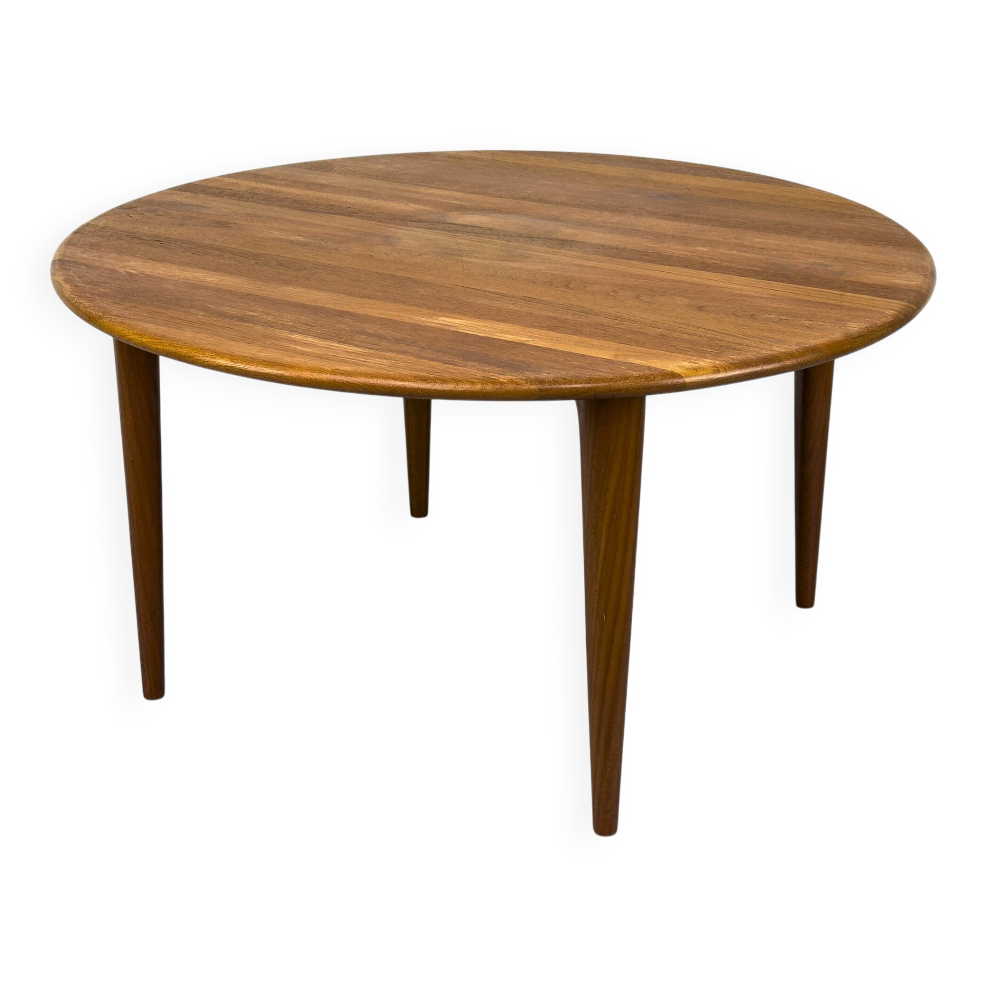 Circular Teak Coffee Table from Mikael Laursen, 1960s