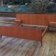 Scandinavian teak bed