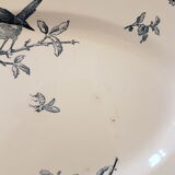 Oval dish in Sarreguemines earthenware