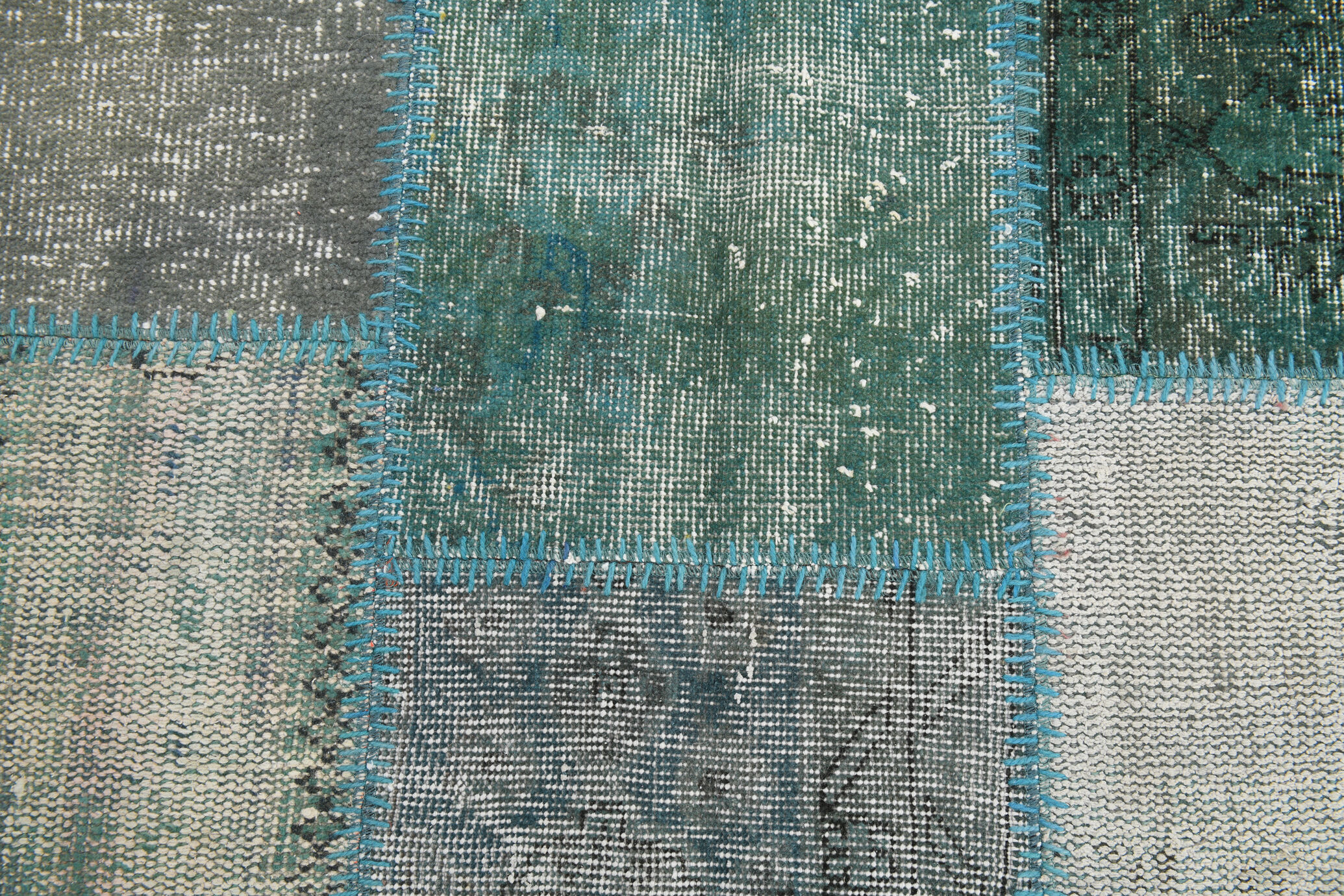 7x10 oversize teal green vintage rug 300x207cm