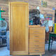 Vintage asymmetrical chest of drawers