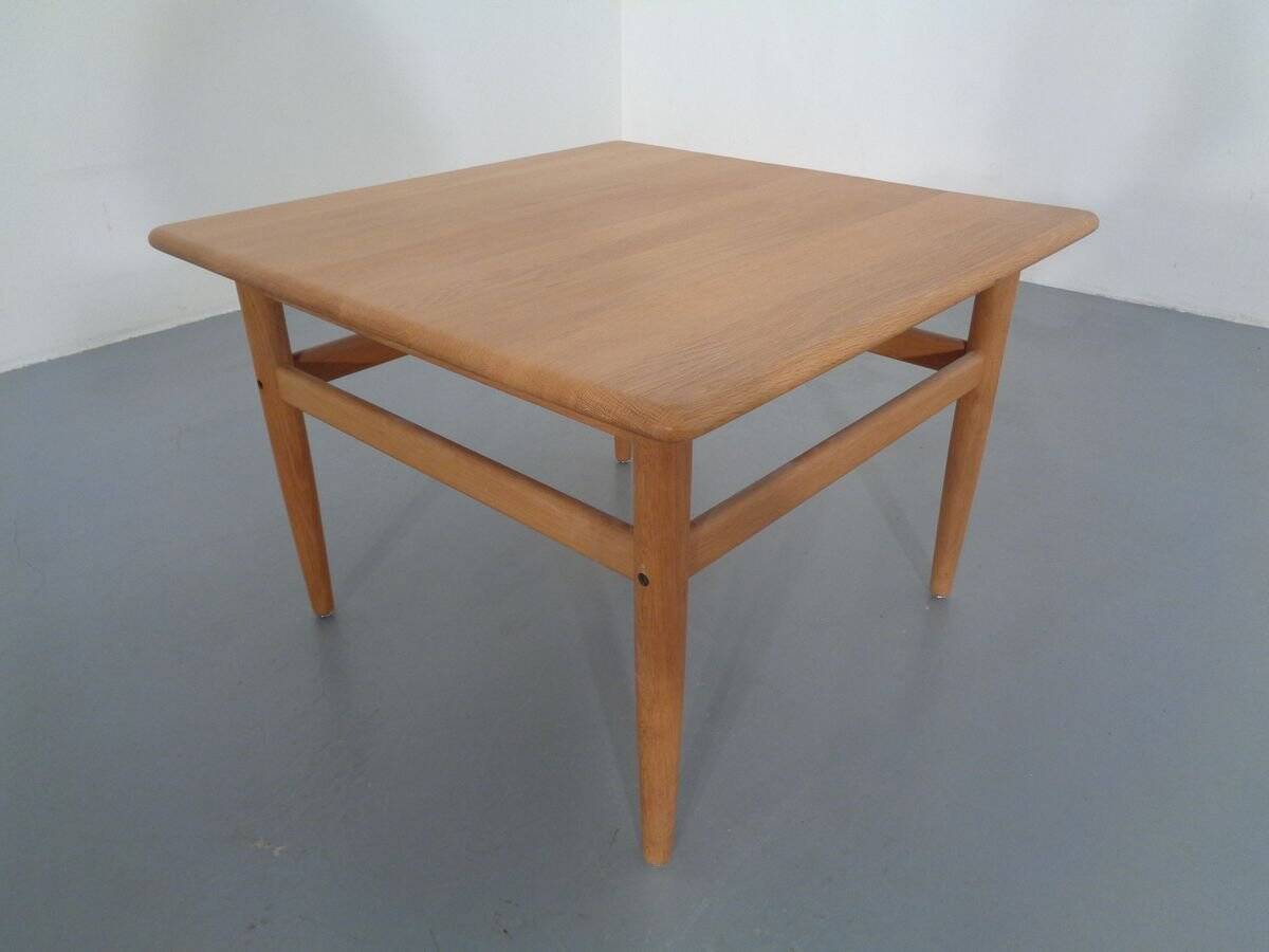 Danish Oak Sofa Table by Niels Bach, 1960s