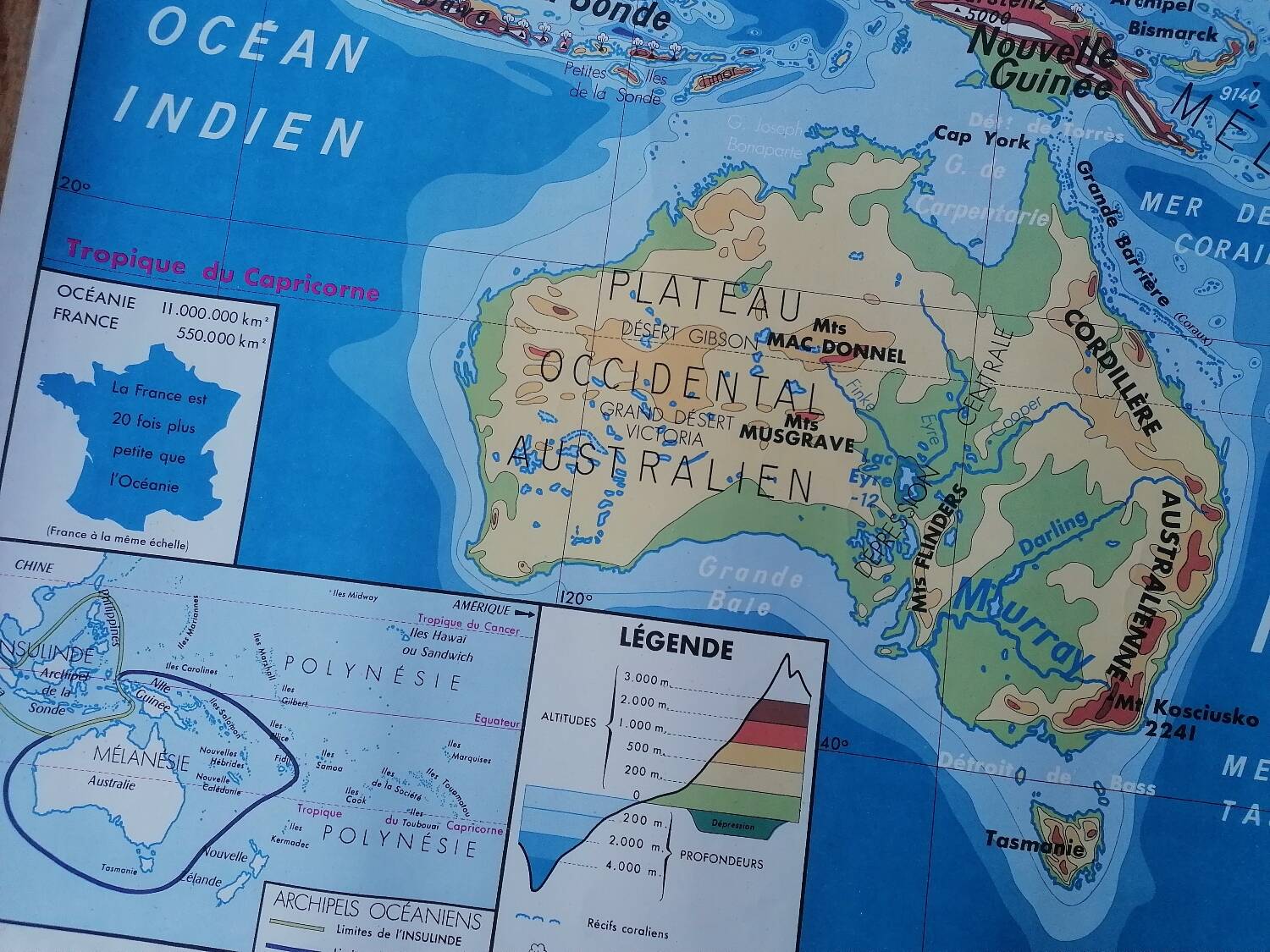 Old MDI South America-Oceania map.