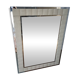 Large vintage tufted velvet mirror