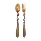 Horned salad cutlery