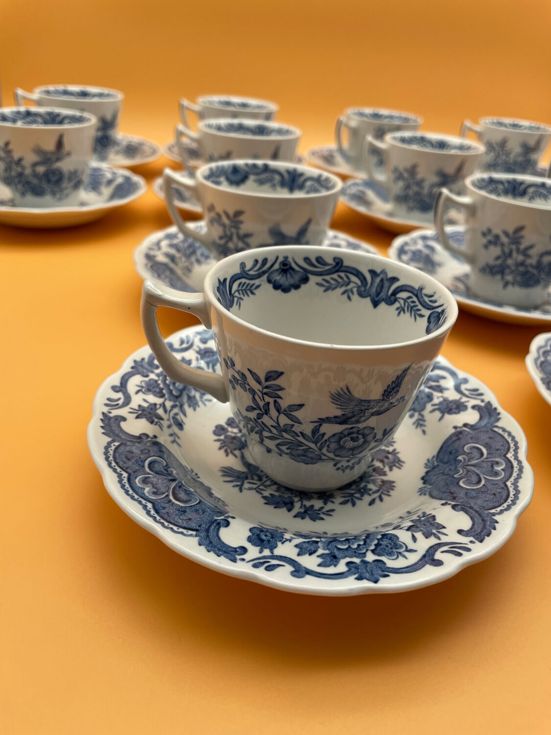 12 coffee cups and saucers Model Windsor Ridgway Staffordshire England