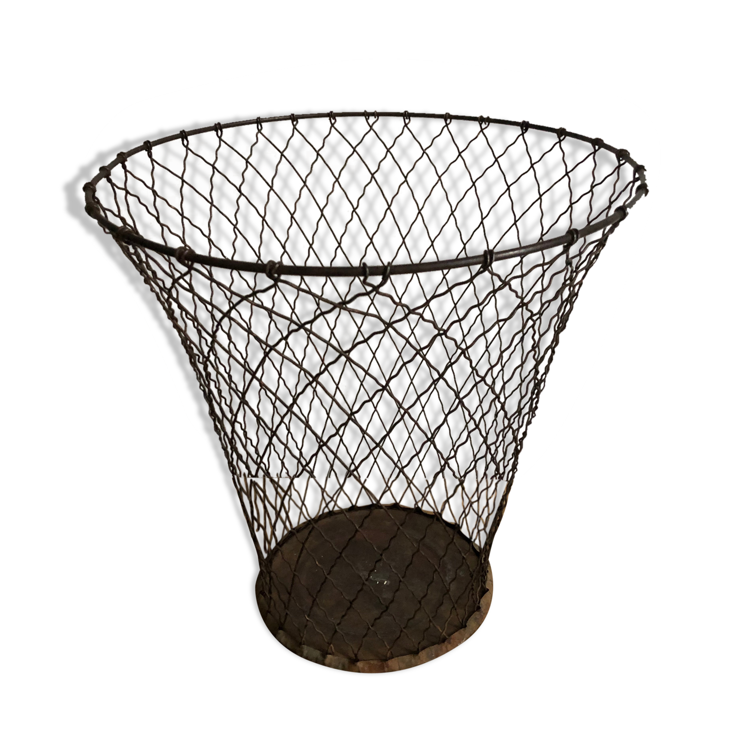 Woven yarn paper basket, office accessory