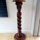 Colonne / piédestal en bois de style antique