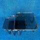 Set of 3 vintage nesting tables 1970 hollywood regency gold metal