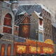 Tableau signé Le Moulin Rouge sous la neige