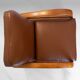 Fauteuil convertible Art Déco italien en éco-cuir marron.