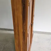 Bookshelf storage furniture bibus shelves solid old teak wood