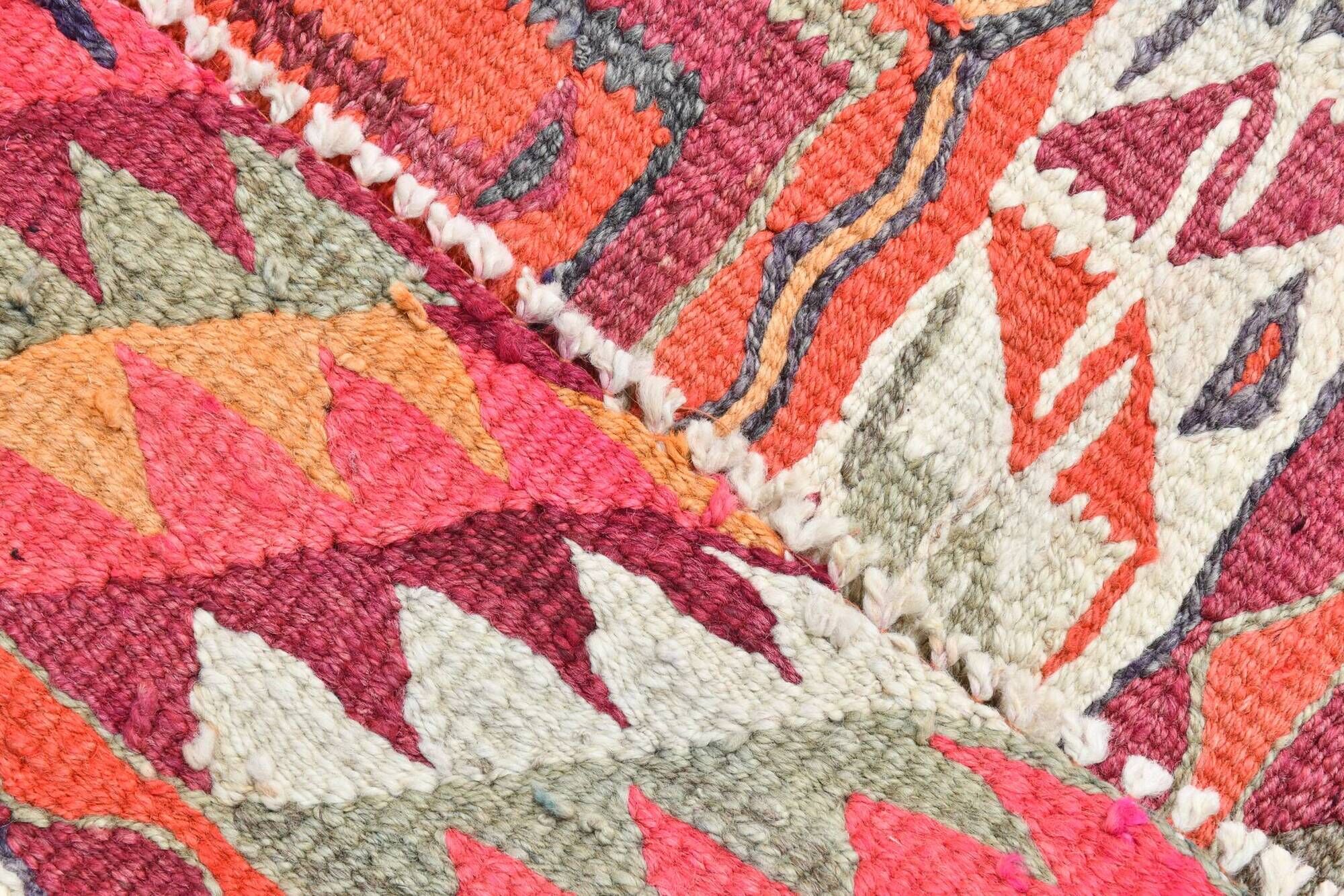 Tapis Kilim en laine multicolore