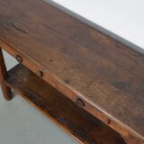 Console en chêne, France XIXe siècle