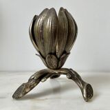 Ashtray flower 1970 silver bronze