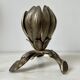 Ashtray flower 1970 silver bronze