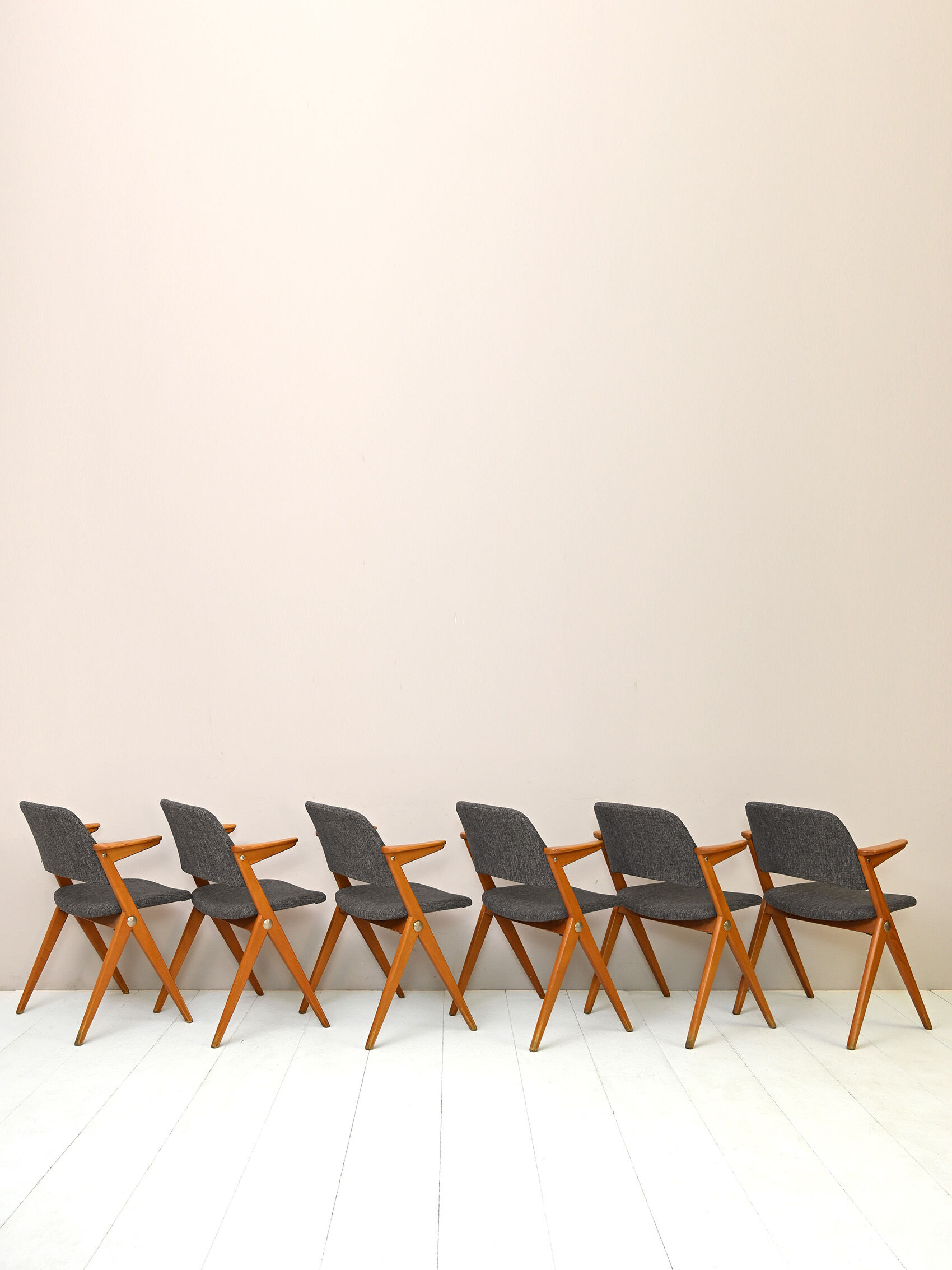 Set of 6 chairs designed by Bengt Ruda for NK