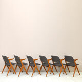 Set of 6 chairs designed by Bengt Ruda for NK