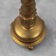 Art Deco side table or pedestal with green marble top and bronze base