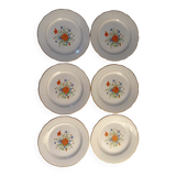 Assiettes plates Digoin Sarreguemines