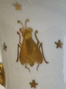 Paire de tasses litron d'époque Second Empire Décor impérial Napoléon Ier