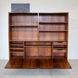 Rosewood Standing Bookcase/Bar Cabinet From Viby Møbelfabrik