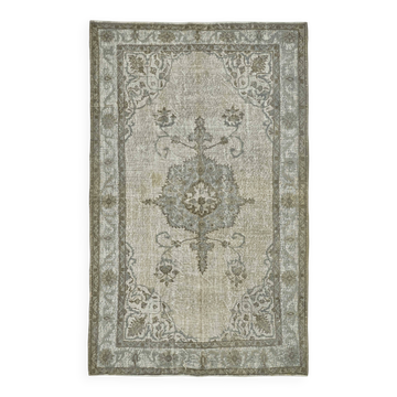 Tapis vintage en laine surteinte sculpté à la main 173 cm x 272 cm