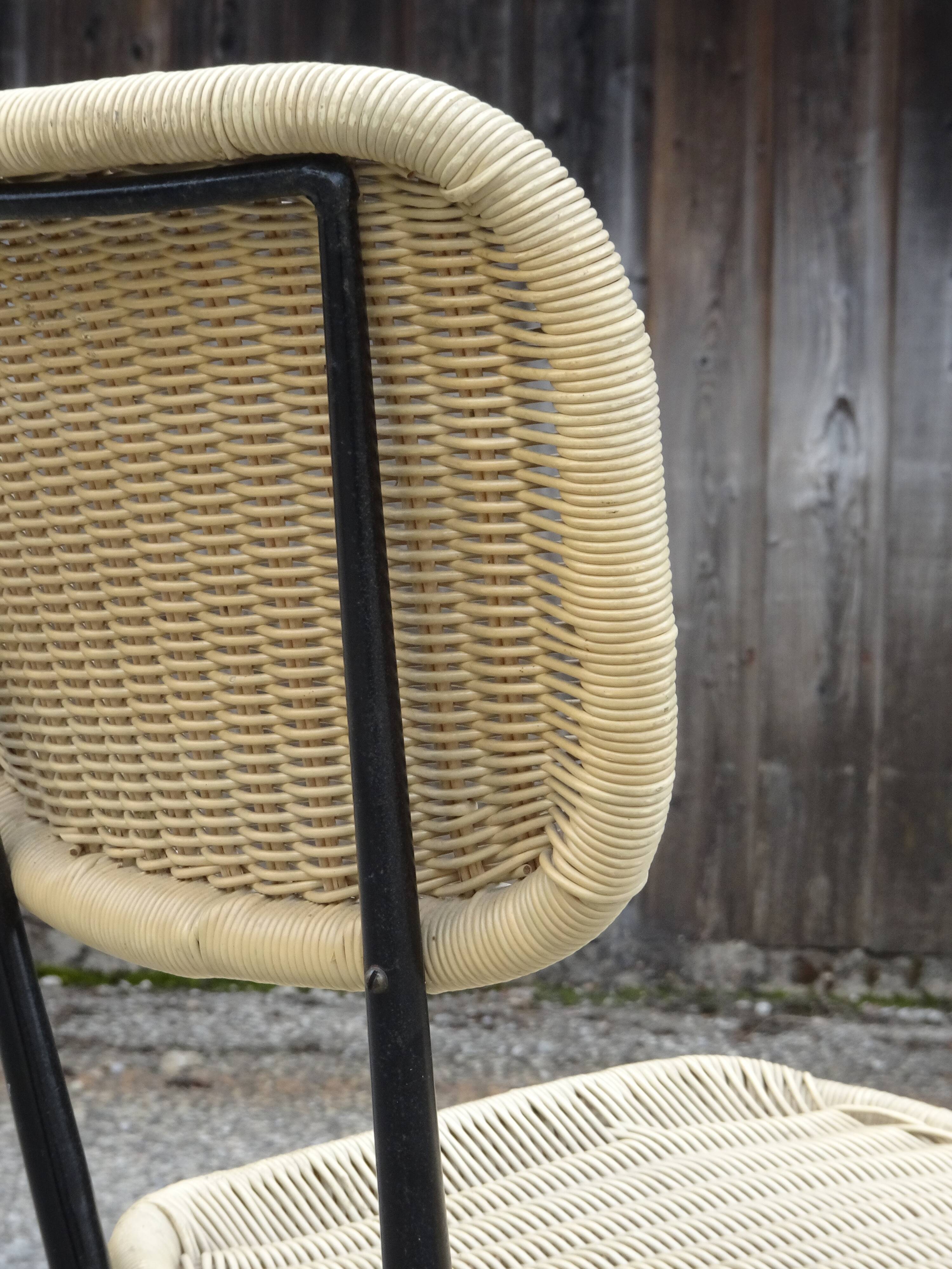 Chair model France, creation and edition Rougier around 1956.